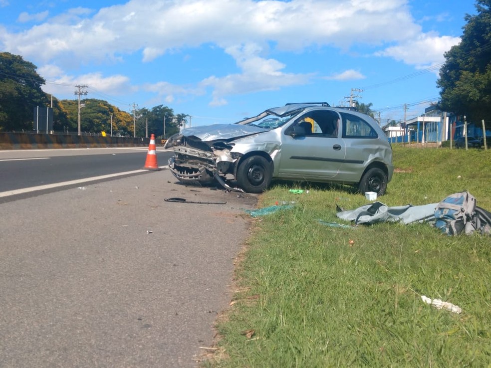 Motorista passa mal e atropela ciclistas em rodovia de Cabreúva (SP) — Foto: Arquivo pessoal
