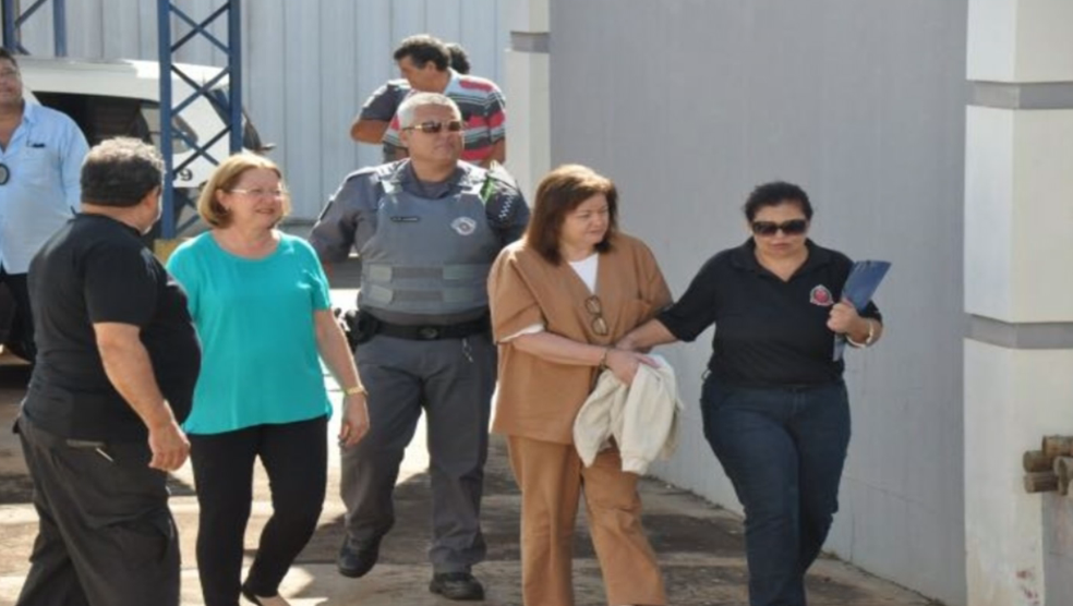 Sueli ficou presa por cinco meses após a denúncia do desvio milionário (Foto: Reprodução/TV TEM)