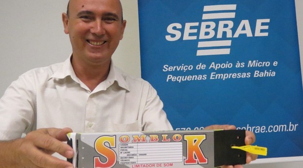 Geovaldo Miranda inventou o Somblok para limitar os decibéis em equipamentos de som (Foto: Agência Sebrae de Notícias)