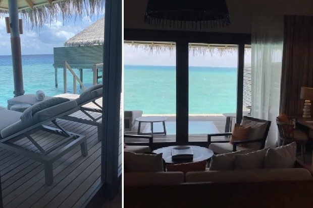 Leandro D´Lucca mostra detalhes do hotel onde está hospedado com Cleo (Foto: Reprodução/Instagram)