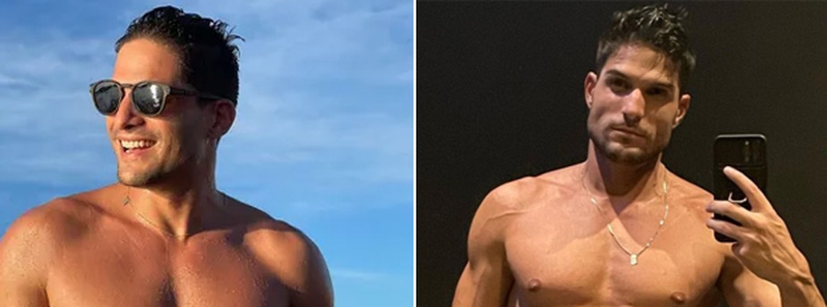 André Martinelli antes e depois de perder 5 kg