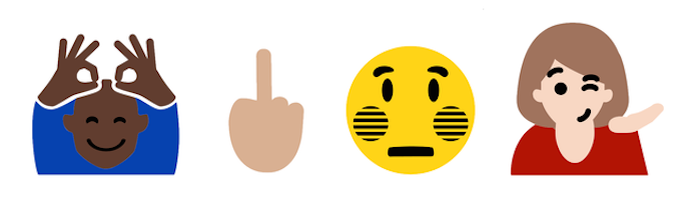 Windows 10 ganhou novos emojis mal educados como o do dedo do meio (Foto: Divulgação/Emojipedia)