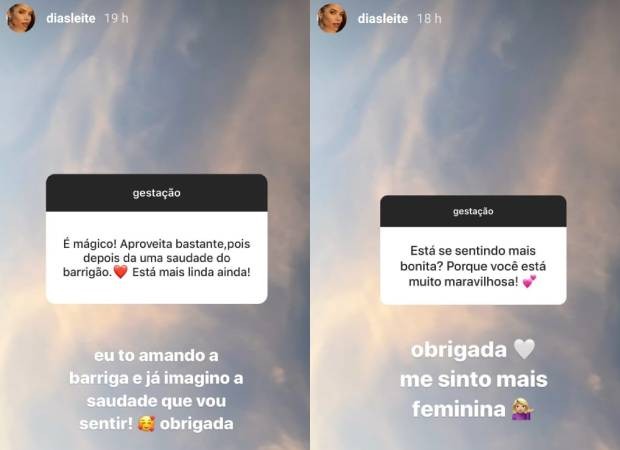 Carol Dias responde a perguntas de seguidores sobre gravidez (Foto: Reprodução/Instagram)