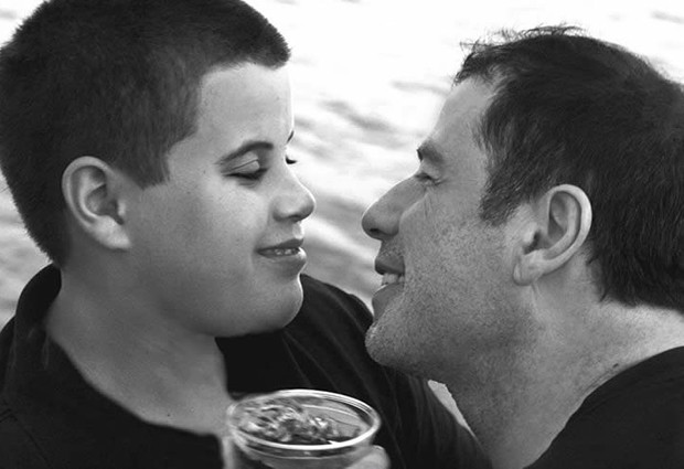 John Travolta e o filho Jett, morto em 2009 (Foto: Reprodução)