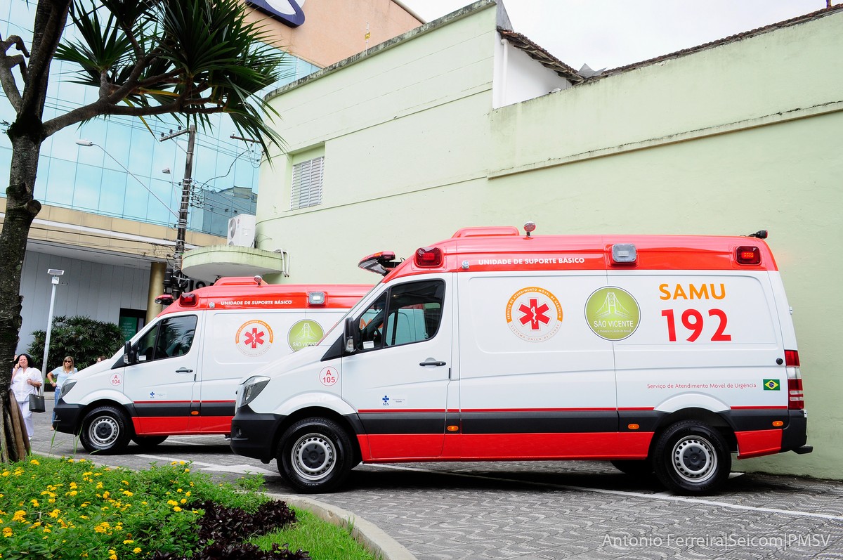 São Vicente, SP, recebe nova ambulância para o Samu | Mais Saúde | G1