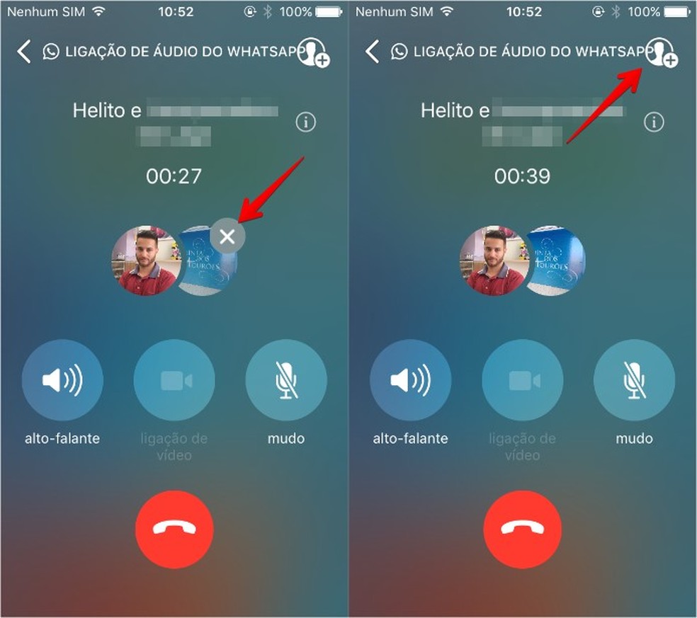 Ligação pode ser cancelada enquanto contato não atende (Foto: Reprodução/Helito Bijora)