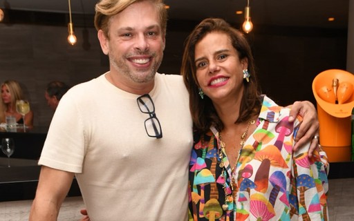 Bruno Chateaubriand recebe Narcisa Tamborindeguy em evento no Rio
