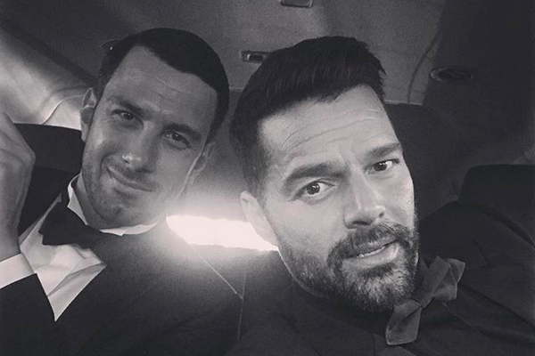 O cantor Ricky Martin com o marido, o artista plástico Jwan Yosef (Foto: Instagram)