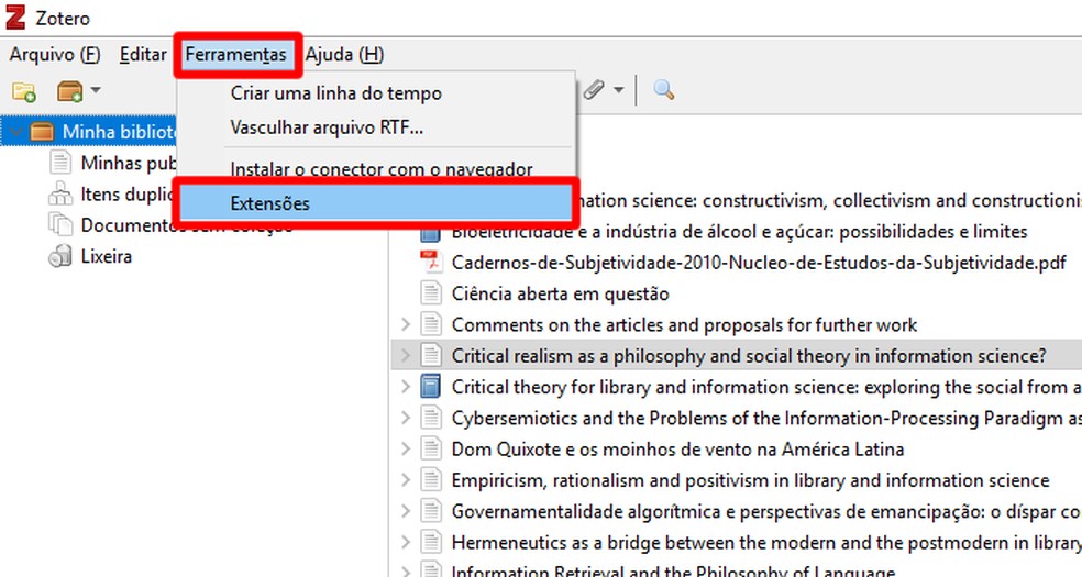 Como fazer citações e referências na ABNT pelo Zotero Produtividade TechTudo