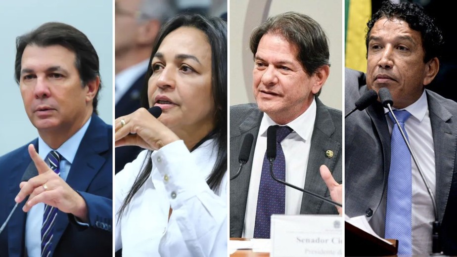 Integrantes da mesa da CPI do 8 de janeiro: Arthur Maia, Eliziane Gama, Cid Gomes e Magno Malta