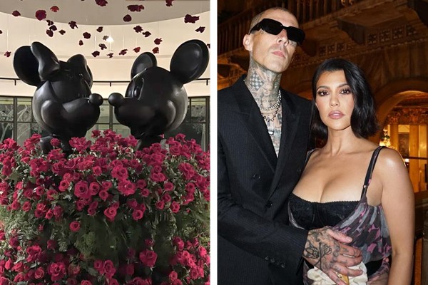 Travis Barker presenteou Kourtney Kardashian com decoração romântica da Disney no Valentine's Day (Foto: Reprodução / Instagram)