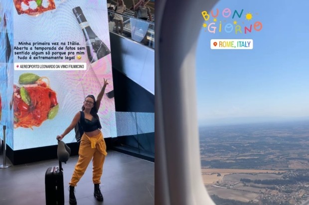 Larissa Manoela registra primeira viagem à Itália (Foto: Reprodução/Instagram)