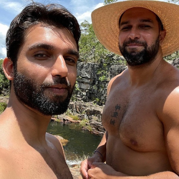 O cantor Silva e o irmão, Lucas  (Foto: reprodução Instagram )