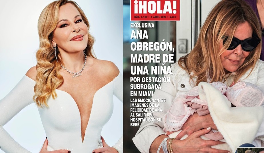 A atriz espanhola Ana Obregón causou polêmica por se tornar mãe aos 68 anos por meio de barriga de aluguel