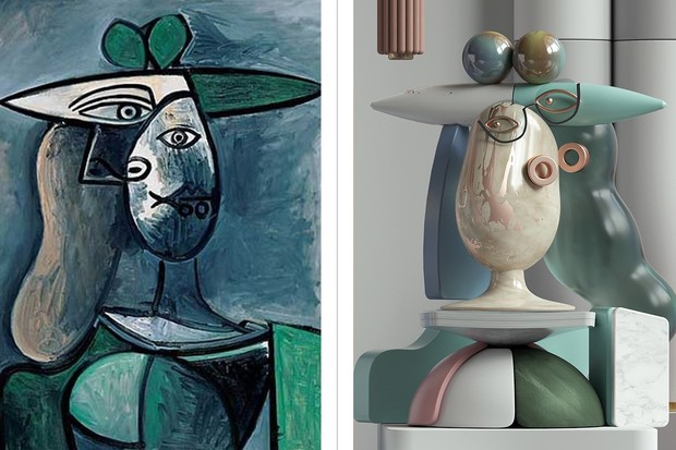Designer transforma pinturas de Picasso em esculturas 3D  (Foto: Divulgação )
