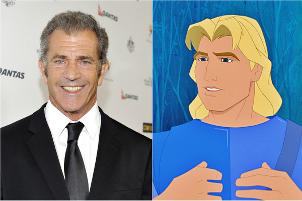 Mel Gibson é mesmo um príncipe! O ator é a voz de John Smith, o par romântico de ‘Pocahontas’ (Foto: Getty Images)