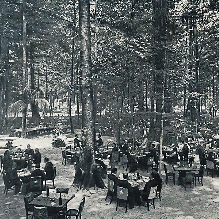 “Banquete dos Intendentes”. Bosque Rodrigues Alves, em Belém, no dia 15 de agosto de 1903 (Foto:  Acervo particular/ Álbum do Pará 1901-1908)