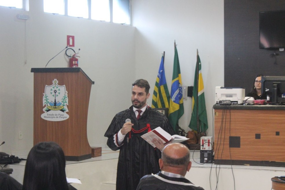 Promotor de justiça Luiz Antonio ficou satisfeito com condenação (Foto: Lucas Marreiros/G1)