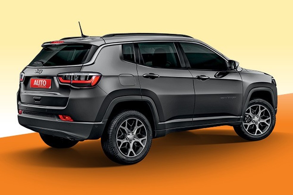 Jeep Compass Tera Facelift E Versao De 7 Lugares Em 2021 Segredos E Flagras Autoesporte A szeriafelszereltseg resze a soetetedeserzekelovel parositott automata elso fenyszorok, a szoevet uelesek, az elektronikus roegzitofek, a bor boritasu, audiovezerlokkel ellatott. jeep compass tera facelift e versao de