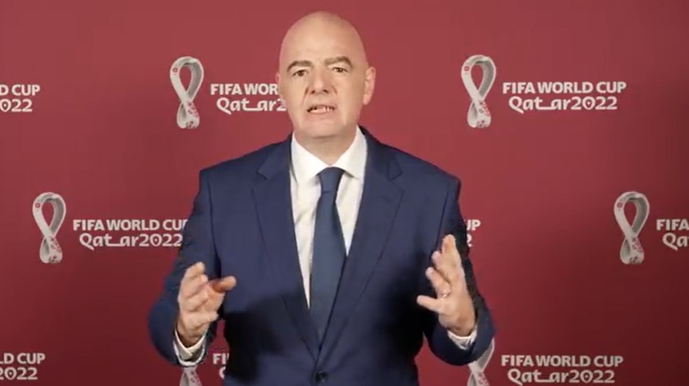 Gianni Infantino, presidente da Fifa — Foto: Reprodução