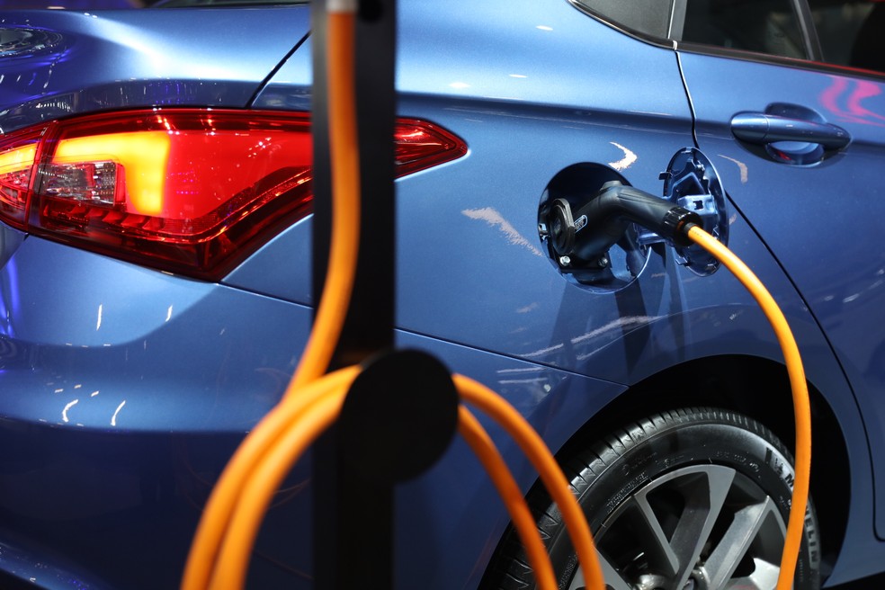 ElÃ©tricos no SalÃ£o do AutomÃ³vel de SP 2018 â Foto: Fabio Tito/G1