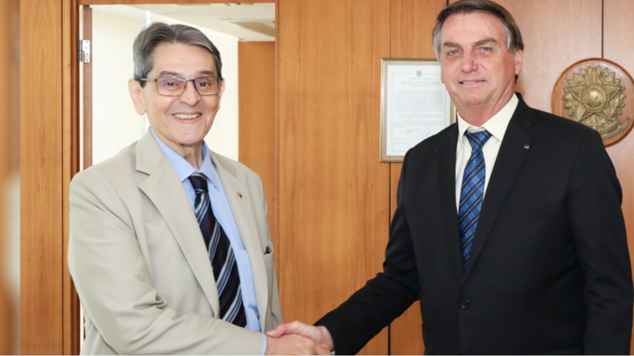 Roberto Jefferson e Jair Bolsonaro — Foto: Reprodução