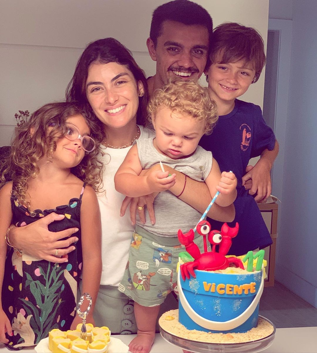 Felipe Simas comemora 11 meses no filho Vicente (Foto: Instagram)