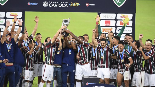 Fluminense comemora o título da Taça Rio