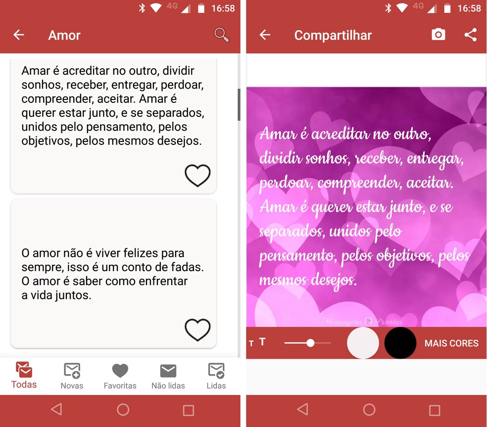 Aplicativo De Frases Lista Traz Apps Com Mensagens Bonitas E De