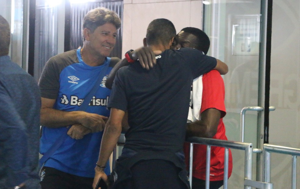 Renato reencontrou amigos do Fla em jogos deste ano — Foto: Eduardo Moura / GloboEsporte.com
