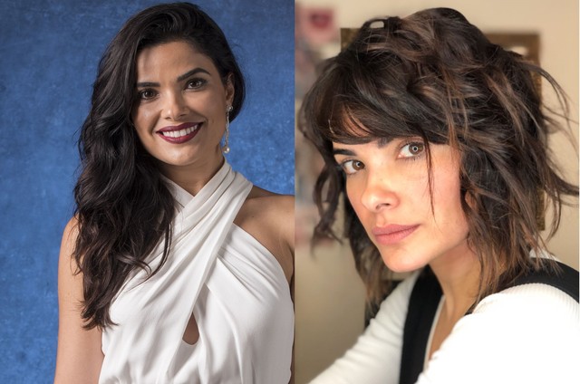 Vanessa GiÃ¡como antes e depois de mudar o visual (Foto: DivulgaÃ§Ã£o)