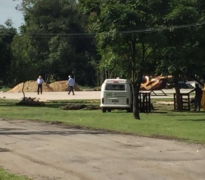Em meio à crise, dirigentes chegam de helicóptero a treino do Flamengo