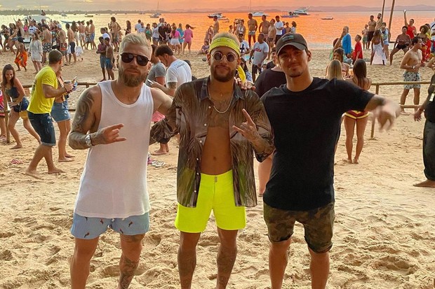 Lucas Lima, Neymar Jr e Gabriel Medina (Foto: Reprodução/Instagram)