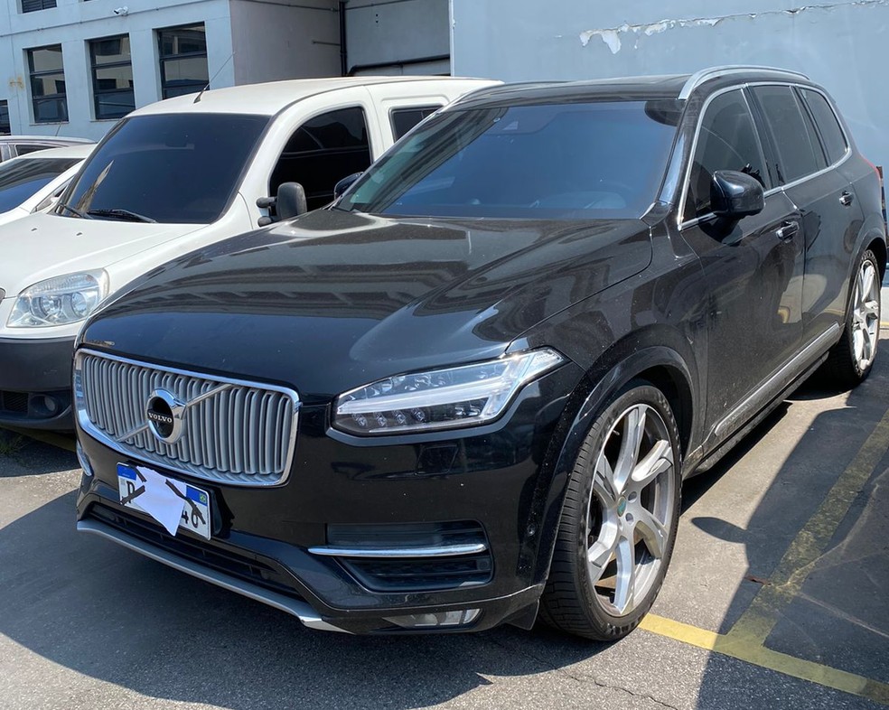 SUV Volvo apreendido pela PF na operação — Foto: Reprodução
