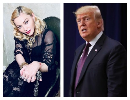 Madonna e Donald Trump (Foto: Instagram/Getty Images)