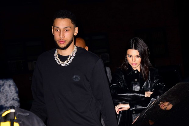 NEW YORK, NY - FEBRUARY 14:  Ben Simmons and Kendall Jenner arrive to Marquee New York on February 14, 2019 in New York City.  (Photo by James Devaney/GC Images) (Foto: GC Images)
