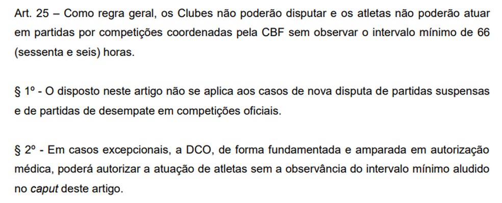 Artigo 25 do regulamento geral â Foto: ReproduÃ§Ã£o