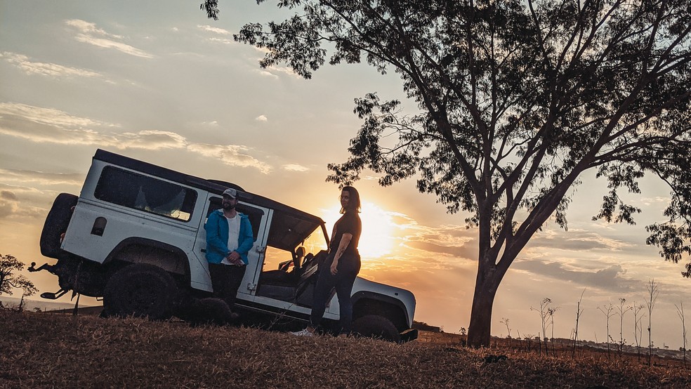 Arthur e a esposa gastrônoma, Angélica, planejaram o sonho da viagem ao redor do mundo por cerca de dois anos — Foto: Arthur NG/Arquivo pessoal
