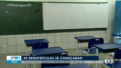 Governo divulga calendário de matrículas da rede estadual