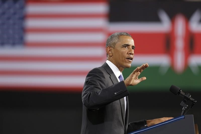 Obama discursa no Quênia (Foto: EFE)