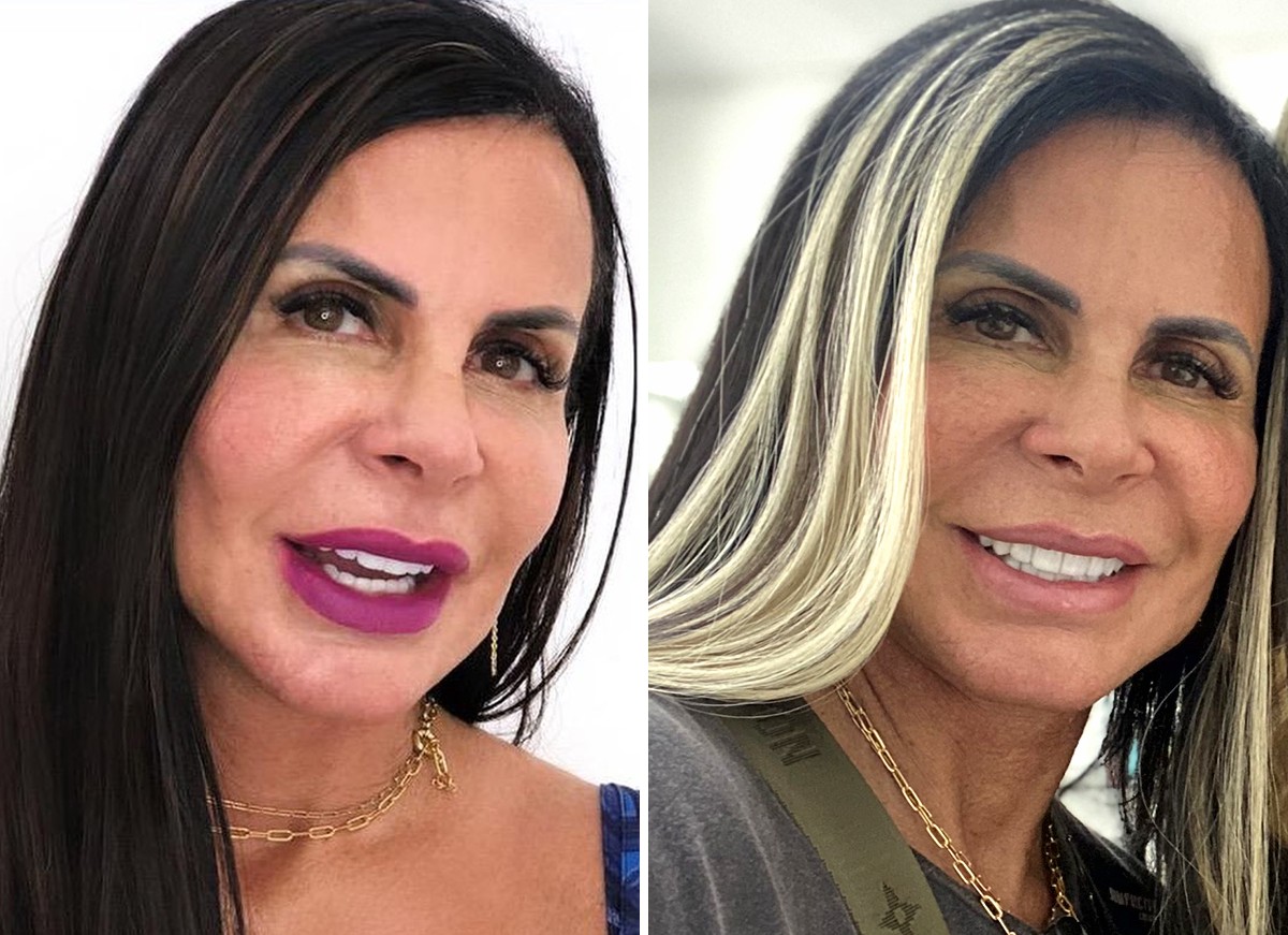 Gretchen muda o visual e fica loira "Me acostumando"; veja o antes e