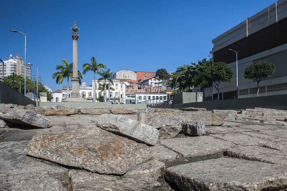 O Cais do Valongo, no Rio de Janeiro, foi o principal porto de entrada de africanos escravizados no Brasil e nas Américas — Foto: Divulgação/Iphan