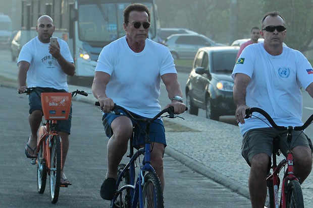 Arnold Schwarzenegger (Foto: Marcelo Sá Barreto/AgNews)