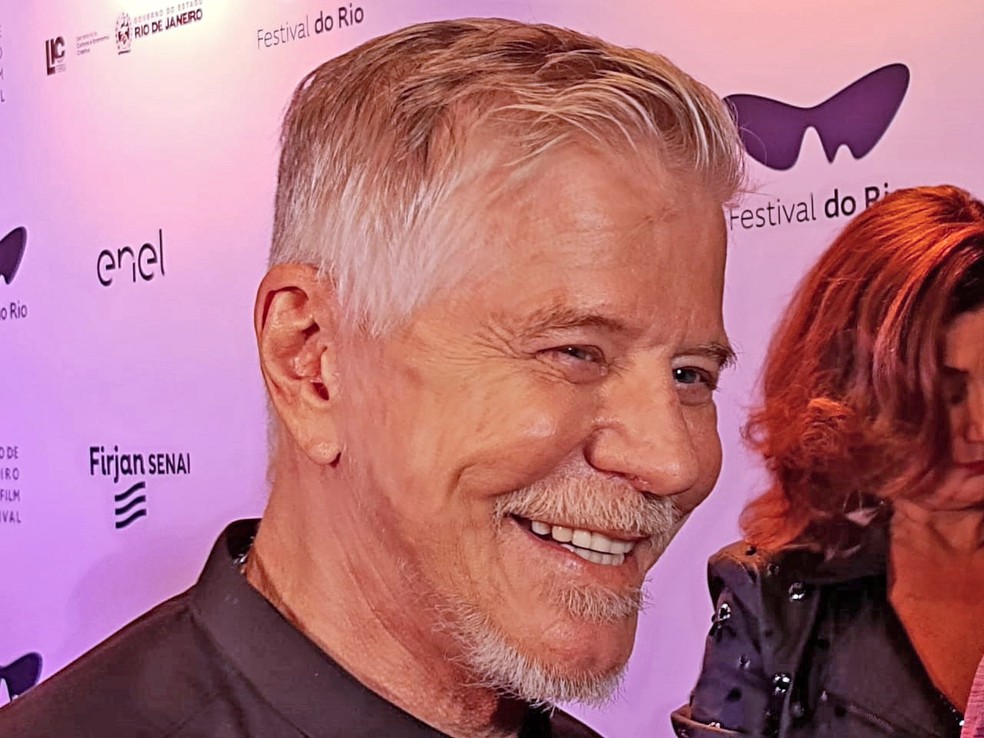Miguel Falabella durante a sessão de gala de "Veneza" no Festival do Rio — Foto: Célio Silva
