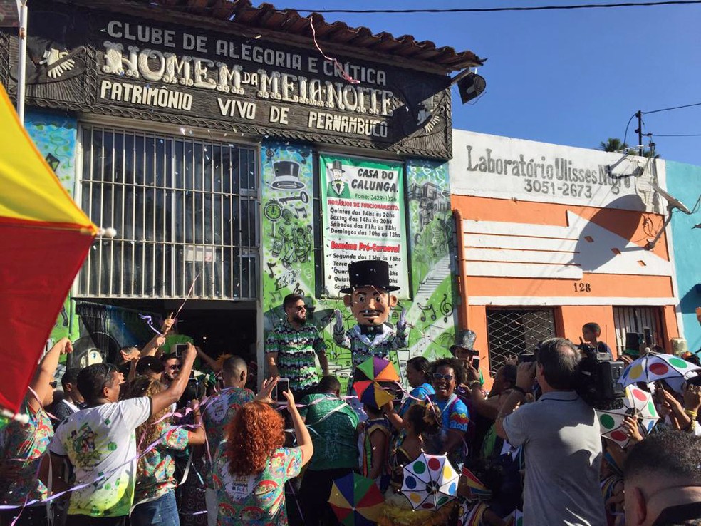 Calunguinha na Folia fez alegria das crianças em Olinda — Foto: Mônica Silveira/TV Globo