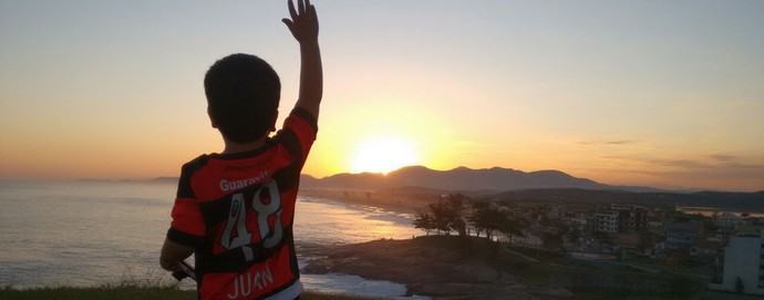 Pequeno Juan, símbolo da torcida do Flamengo (Foto: Arquivo pessoal)