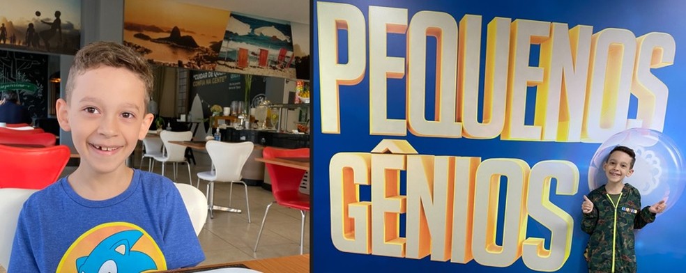 Conheça Lorenzo, criança de Santos que aprendeu a ler antes dos 2 anos e participa do "Pequenos Gênios", no "Domingão com Huck" — Foto: Arquivo pessoal