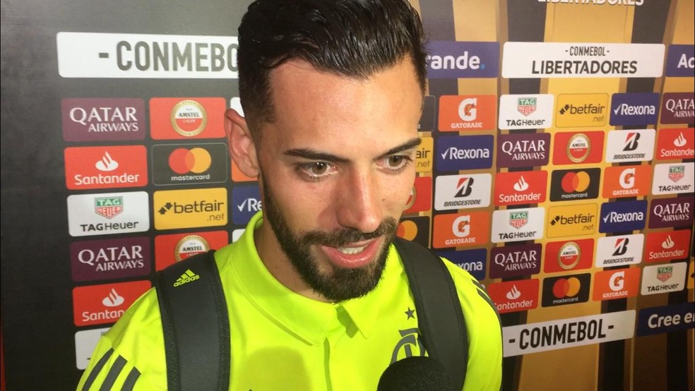 Pablo Marí ressaltou a inteligência do River contra o Boca na Bombonera — Foto: Thiago Lima