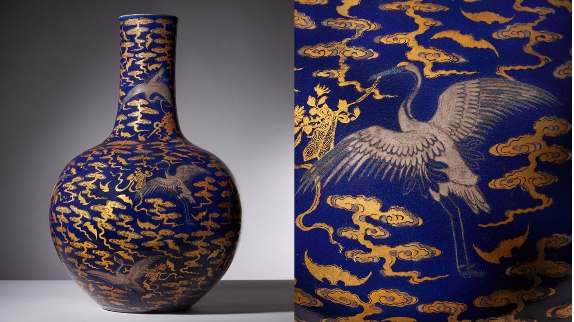 Vaso chinês raro do século 18 foi criado para a corte do imperador Qianlong (Foto: Dreweatts)