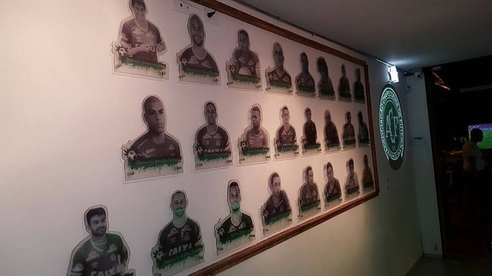 bar temático da chapecoense em medellín (Foto: Arquivo Pessoal)